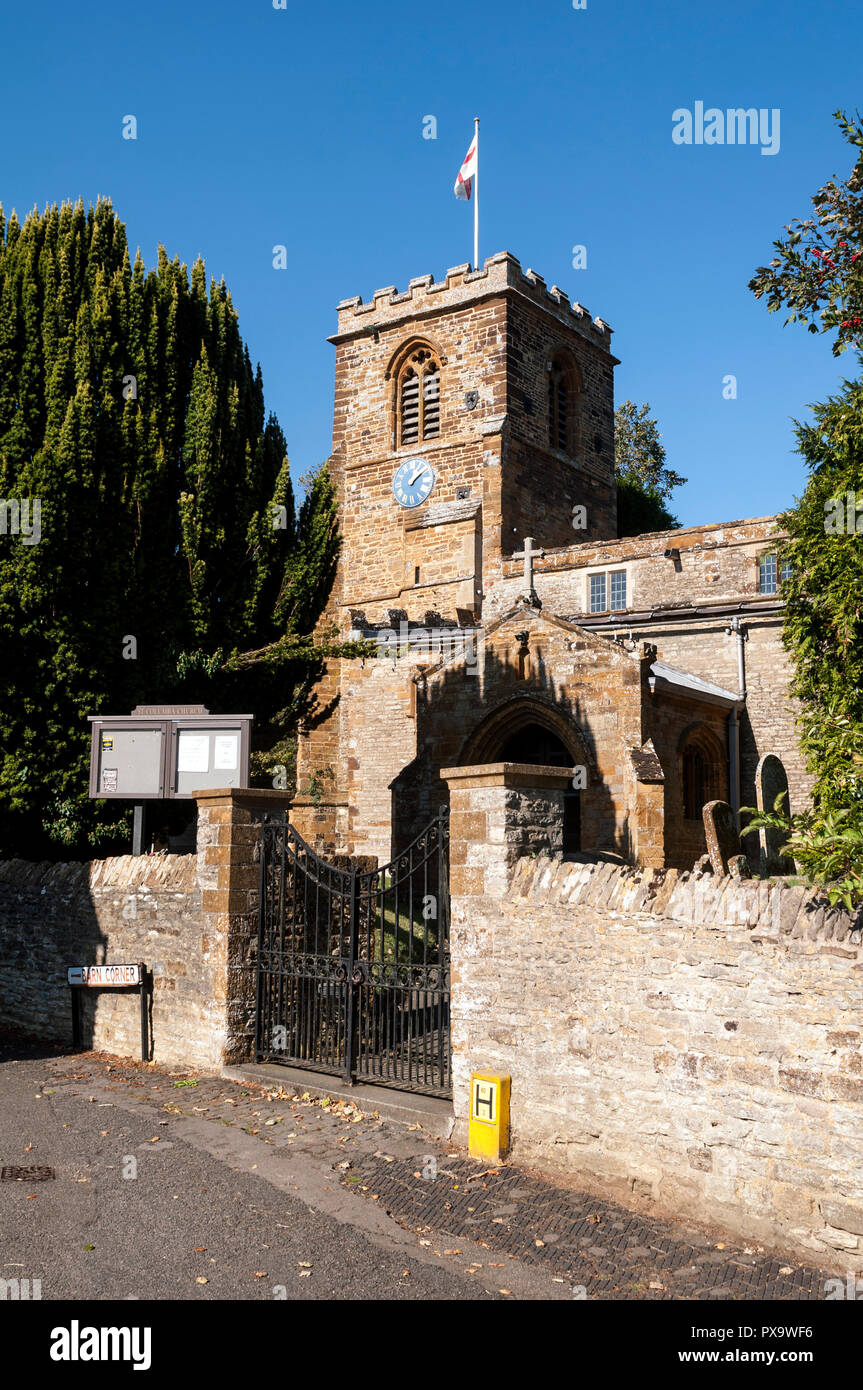 St. Columba`s Church, Collingtree, Northamptonshire, England, UK Stock